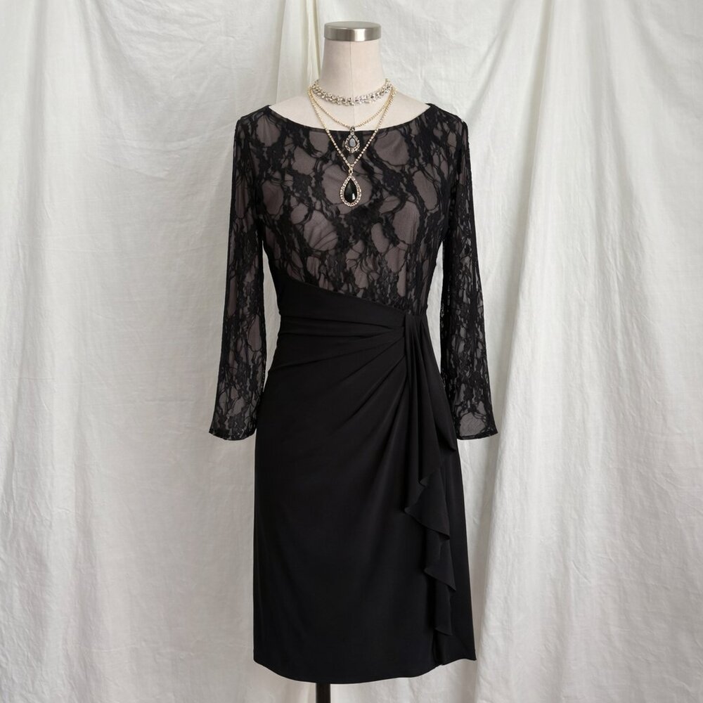 Black Lace Dress Size 8
